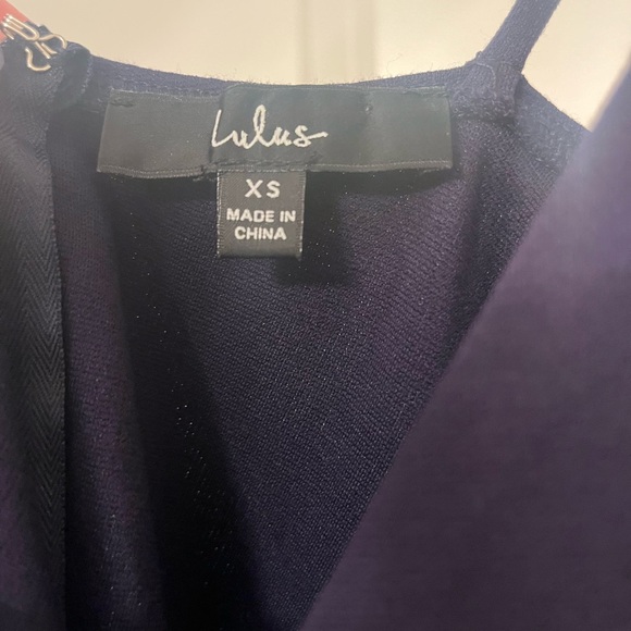 Lulu's Classic Navy Midi Dress - Picture 3 of 3